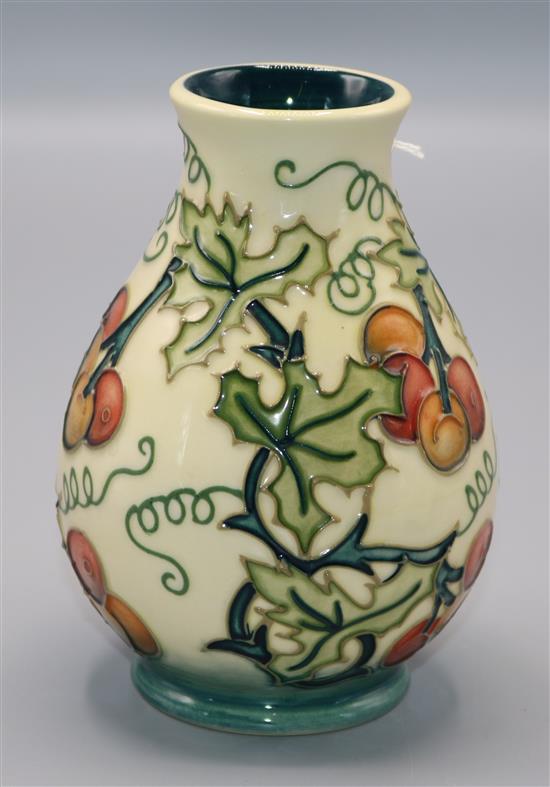 Moorcroft Special Edition Bryony pattern vase, signd and dated 16/5/96